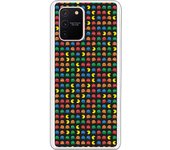 Funda compatible con Samsung Galaxy A91 - S10 Lite - Patron Comecocos Fondo Negro