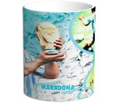 Taza Maradona. D10S. Futbol. Argentina. Boca. El pelusa. Barrilete cosmico Diego Armando