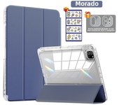 TBTIC For iPad Case Mini 6 Air 5 4 10.9 Pro 11 10th 9th 8th 7th Gen 10.2 Case With Pencil Holder Acrylic Transparent