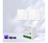 Tuya WiFi Smart Switch 433Mhz Relay Receiver Wireless 1/2/3 Gang 86 Wall Panel Switch APP Control Works with Alexa Google Home