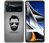 Funda Silicona para Xiaomi POCO X4 Pro 5G diseño Barba Dibujos