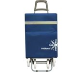 Happy casa Carro Carrito de Compra Plegable Ligero Bolsa Termo 90x30x39cm , Resistente, Plegable, con 4 Ruedas Resistentes, para la Compra de Alimentos, Capacidad de Carga 40 Litros