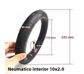 For Xiaomi 10 inch Outer Tire and Inner Tube M365 Electric Scooter Front Rear Wheel Replacement Inflatable Rubber Tires