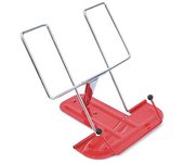 Atril de Escritorio Metálico de 3 Inclinaciones, Plegable Portátil, Soporte para Libro Negro Soporte de tablet Atril para documentos - 16 x 16.3 x 17 cm