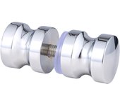 2024 Stainless Steel Back-to-Back Glass Door Knob Puller Push Bathroom Shower Handle 3 Types