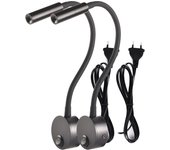 2pcs светильн Hotel Bedside Working Study Reading Wall Lamp sconces 3W Book Lamp Night light fixtures Spot LED EU US Plug Cord