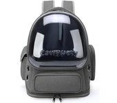 Mochipa para Gatos, Transportín para Gatos Transpirable, Mochipa para Mascotas with Bujas Espaciales Grandes para Gatitos, Perros Pequeños de hasta 12 Libras, Gris