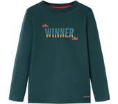 Camiseta Infantil de manga ancha Dark Green 92
