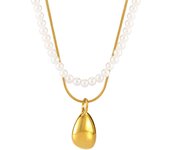 Fashion de Maple inoxidable collar de Doble Cadena collar de Bohemia CZ Cristal Collar de joyería de Las Señoritas