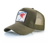 Trucker Caps Men Women Streetwear Hip Hop Baseball Cap With Shark Embroidery Patch Snapback Drake Bones Casquette Four Seasons