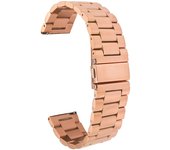 For Garmin Vivoactive 4S Wrist Band Strap 18mm Stainless Steel Watchband for Garmin Forerunner 265S 255S Music/ Venu 2S Bracelet