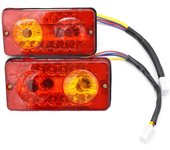 12V DC LED Rear Tail Lights Brake Turn Signal Reverse Lamp For Electric-Tricycle
