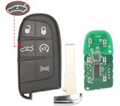 jingyuqin Aftermarket 3/4/5BTN Remote Car Key for Fiat 500 500L 500X 2016 2017 2018 2019 Smart Fob Control 433MHz 4A Chip SIP22