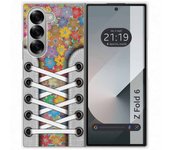 Tumundosmartphone Funda Carcasa Dura para Samsung Galaxy Z Fold 6 5G diseño Zapatillas 05 Dibujos