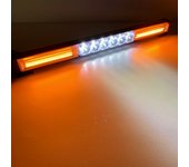 LED Warning Light Bar Police Car LED Strobe Emergency Light Beacon Autos Flashing Safety Signal Lamp Amber White 12/24V