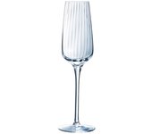 CHEF & SOMMELIER SYMETRIE Caja 6 Copas Flauta Krysta 21CL Transparente Con Relieve Brillo Excepcional Ecológico Apto Frigorífico 6 Copas Facetadas Cristalin