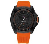 Tommy Hilfiger Reloj Hombre Analogico Cuarzo con Correa de Caucho 1792136