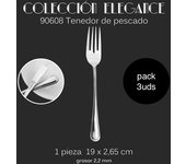 Maxia Market - Cubiertos accesorios para cocina, cuchillo para carne, fruta, de mesa, pescado, cuchara de postre, sopa, tenedor, espatula para tarta, acero inoxidable INOX - Colección ELEGANCE