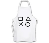 MERCHANDMANIA DELANTAL simbolos videojuegos consola mando famosos cocina kitchen apron