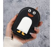 Creative MengMeng Penguin degaussing card package women's zipper multi-card bank card holder driver's license compact card holde