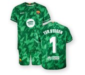 Conjunto Portero Ter Stegen Primera Equipación Infantil del Fútbo Club Barcelona réplica Producto Oficial camiseta pantalón TER2425