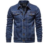 2024 Otoño e Invierno chaqueta de mezclilla de calle de tamaño europeo para hombres chaqueta delgada informal de algodón chaqueta de mezclilla para hombres ropa de hombre