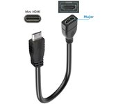 Mini HDMI cable 4K 60Hz HDMI 2.0 Mini HDMI to HDMI cable adapter Mini HDMI male to HDMI female cable Coupler Adapter