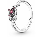 Anillo Pandora Rosa de la Bella y la Bestia de Disney