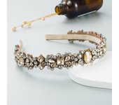 Baroque Retro Court Headband, Popular Design With Rhinestone Crystal Hair Band, Korean Style Face Wash Hair Accessories