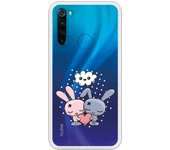 Funda compatible con Xiaomi Redmi Note 8 - Pareja corazon