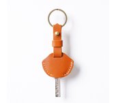 Genuine Leather Simple Keychain Cowhide Car Key Holder Men Keyrings Retro Key Case Creative Business Gift Wholesale