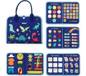 Busy Board Montessori Toddler  Activities Developing Sensory Basic Life Skills Learning Self-Dress Up Puzzle Toys