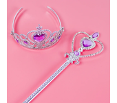 Pincess Purple Pink Photography Props Rapunzel Cosplay Accessories Crown Magic Wand Necklace Frozen Snow White Cinderella Elsa