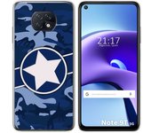 Tumundosmartphone Funda Gel Tpu para Xiaomi Redmi Note 9T 5G diseño Camuflaje 03 Dibujos
