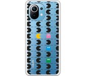 Funda compatible con Xiaomi Mi 11 - Patron Comecocos Negros Clear