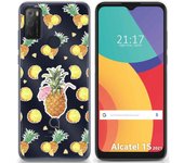 Tumundosmartphone Funda Gel Transparente para Alcatel 1S 2021 / 3L 2021 diseño Piña Dibujos