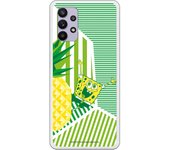 Funda original compatible con Samsung Galaxy A32 5G - Bob Esponja Franjas Verdes
