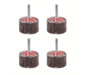 4pcs 30-60mm 80 Grit Sanding Flap Wheel Disc Abrasive Grinding Wheel for 6mm Shank Dremel Accessories Sandpaper Polishing Tools