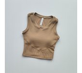 Women's High-Strength Gym Tank Top Shockproof Yoga Bra Padded Sports Vest Push-Up Fitness Top for Gym Running Vest
