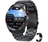 Deportes Bluetooth Hablar Smart WatchBusiness banda de acero inoxidable Hablar WatchECG Watch