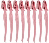 Karsyngirl 3/8Pcs Colorful Eyebrow Trimmer Makeup Knife Eyebrow Blades Face Hair Removal Safe Scraper Shaver Makeup Beauty Tools