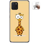 Tumundosmartphone Funda Gel Tpu para Samsung Galaxy Note 10 Lite diseño Jirafa Dibujos