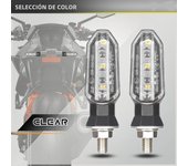 8mm Mini Motorcycle LED Turn Signal Lights Amber Flashing Light Blinker Turn Signal Lamp 12V Moto Indicator Lamp Accessories