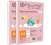 Paquete de folios A4 de 100gr con 500 Hojas Blancas, Papel Multifuncional para Uso Escolar y Entornos Laborales. Ideal con impresoras láser, de inyección o fotocopiadoras - Ofituria
