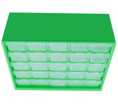 1set 25-Drawer Plastic Parts Storage Box, Hardware And Craft Cabinet Component Tool Box, Building Blocks Screw Storage Box