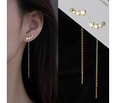 New Fashion Leaf Earrings For Women Exquisite Mini Set Hypoallergenic Wedding Silver Color Earring Jewelry Pendant Gifts
