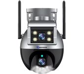 Tuya 4K Dual Lens Wifi PTZ Camera Outdoor 2 Way Audio Wireless CCTV Security Surveillance Camera Auto Tracking IP Cam Smart Life