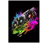 Neon Video Game Character Poster Prints Gamepad Headphones Football Basketball Canvas Printing Wall Art Decor Gaming Room Decor