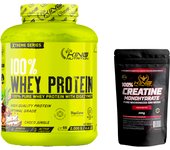 Proteína Whey 2KG Choco Jungle con topping King Nutrition Xtreme – Con Promiko® y Enzimas Digestivas Digezyme®  Endulzada con Sucralosa  Sin Azúcares Añadidos + Creatina 200g King