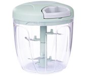 Picadora de carne Manual, picadora de ajo giratoria, prensa trituradora de ajo, cortador de cebolla y verduras, accesorios de cocina, 500/900ML